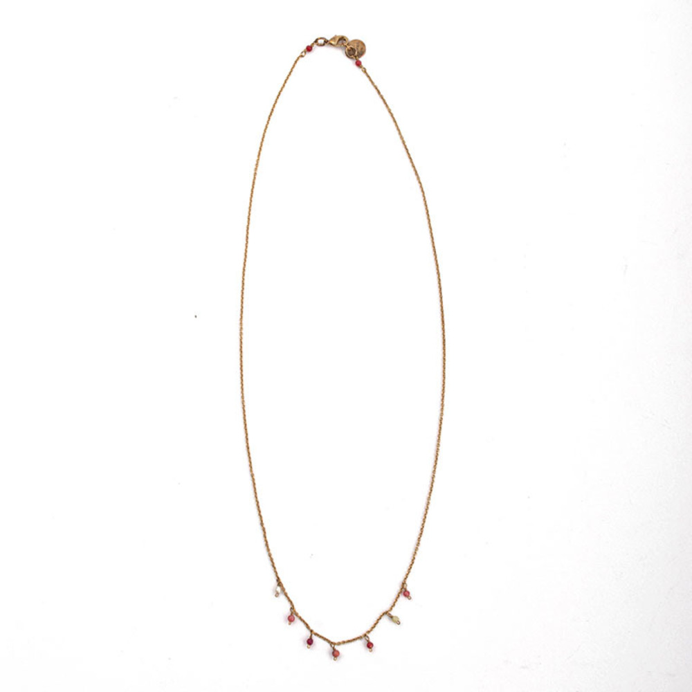 5 Octobre Necklace Women Firebrick